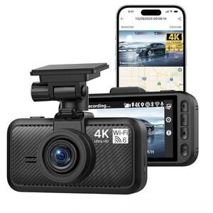 Dash Cam Front, S1 E Car Camera, Built-in WiFi & GPS Car Dashboard Camera Record